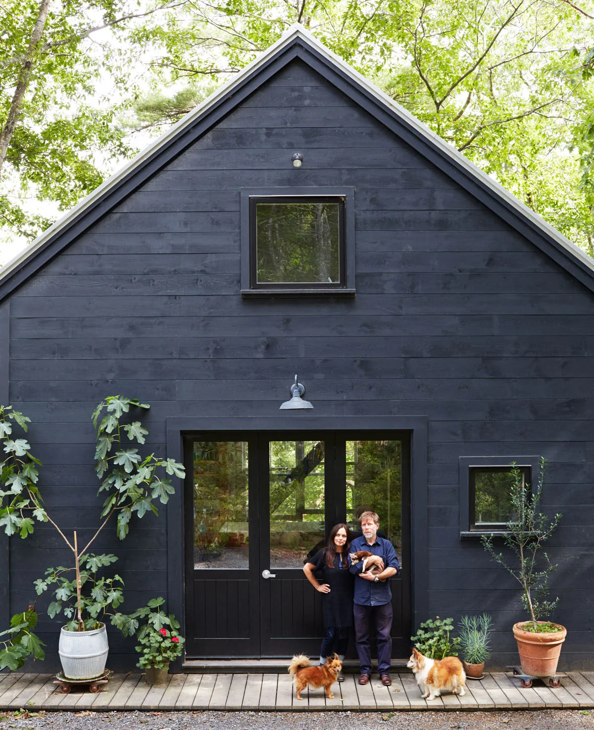 Sexy Black Cabin Via Lonny