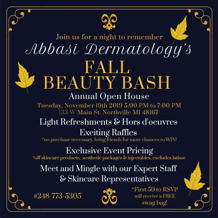 Abbasi Dermatology's Fall Beauty Bash — Northville Square