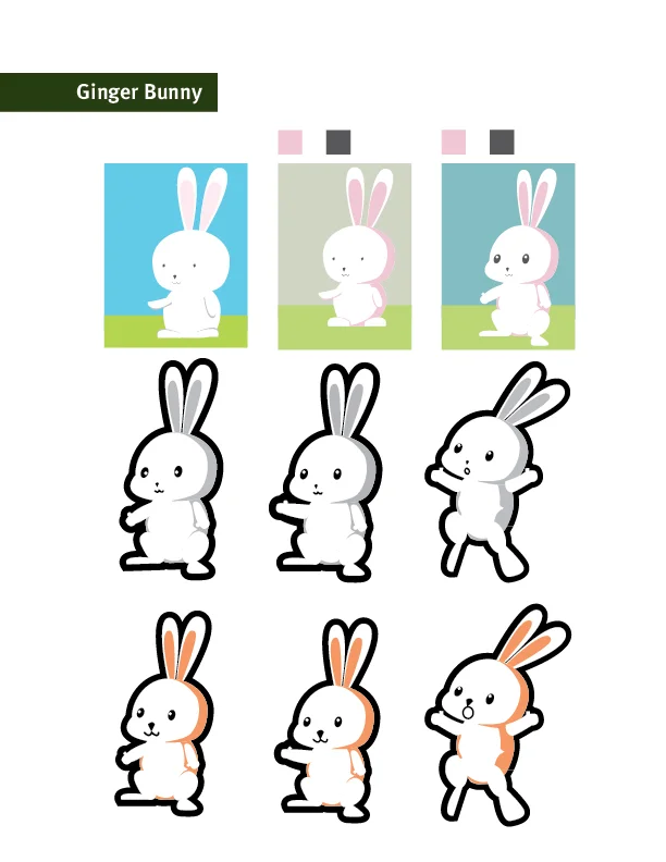  Development of Character 1: Ginger Bunny 