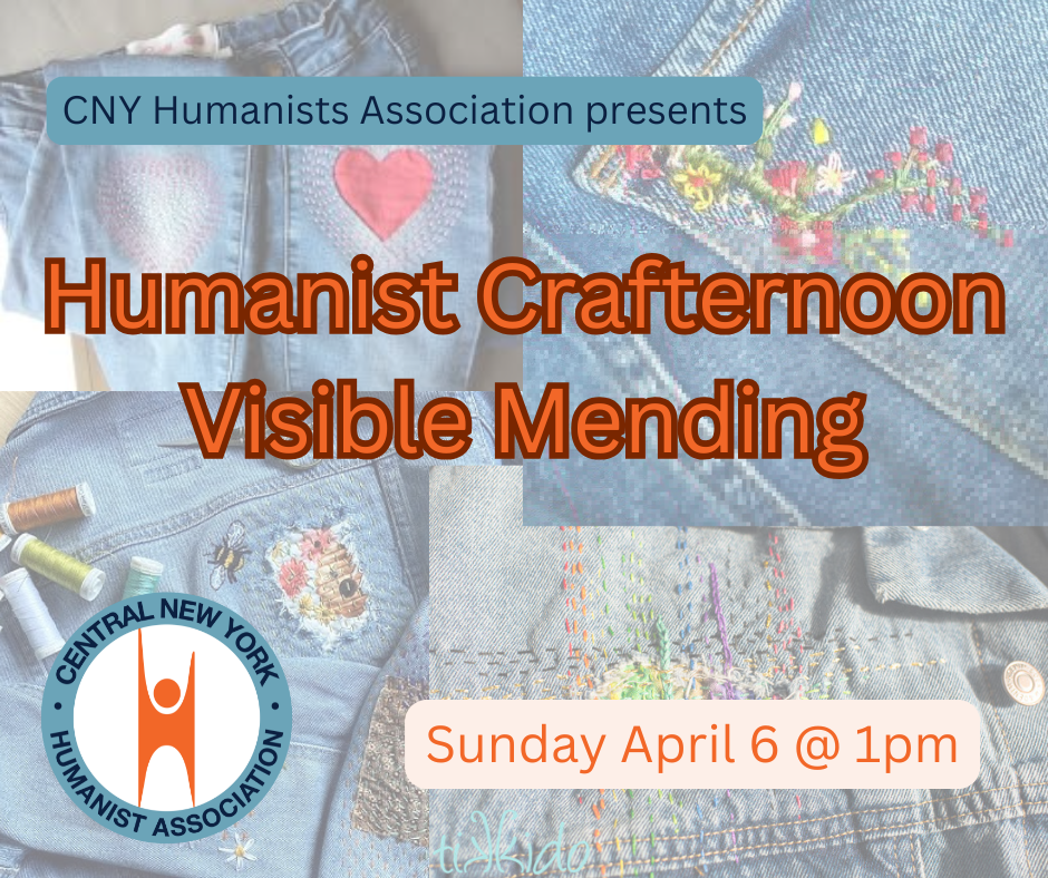 Humanist Crafternoon: Visible Mending