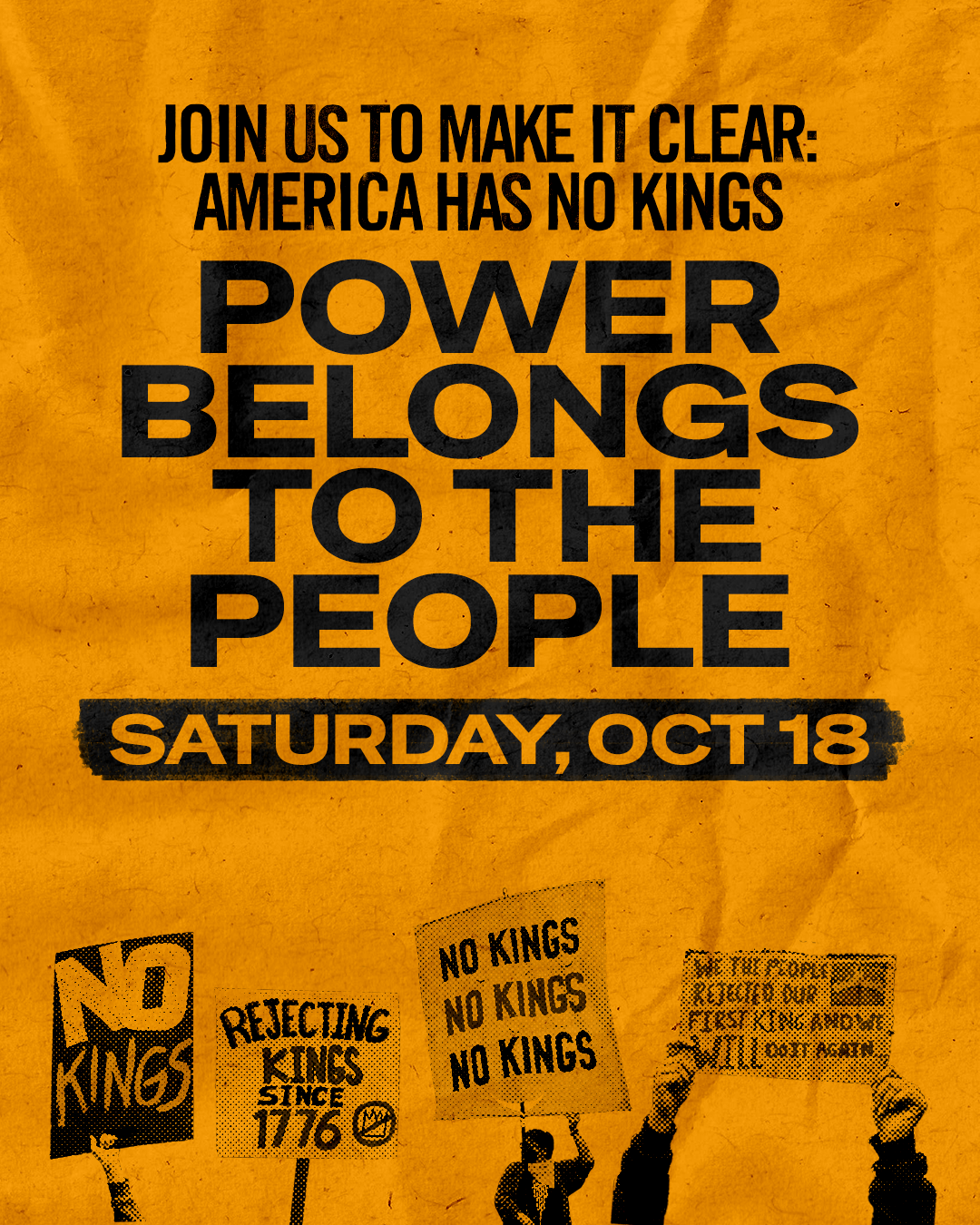 Take Action October 18th: Join Us at the No Kings October Mobilization