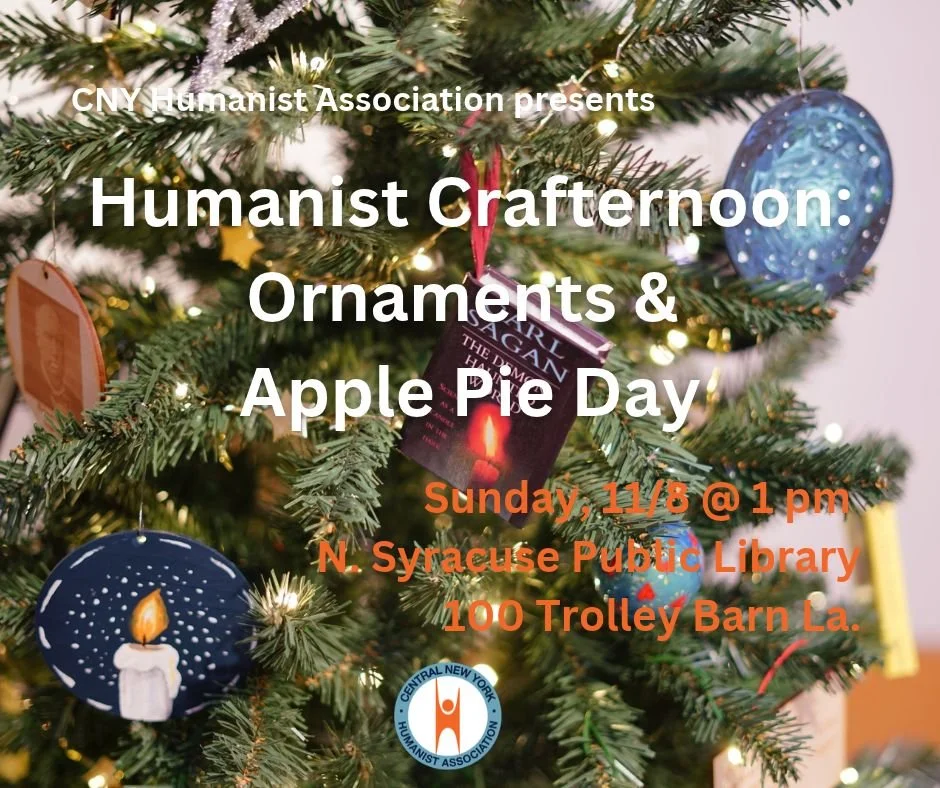 Humanist Crafternoon: Ornaments &amp; Apple Pie Day
