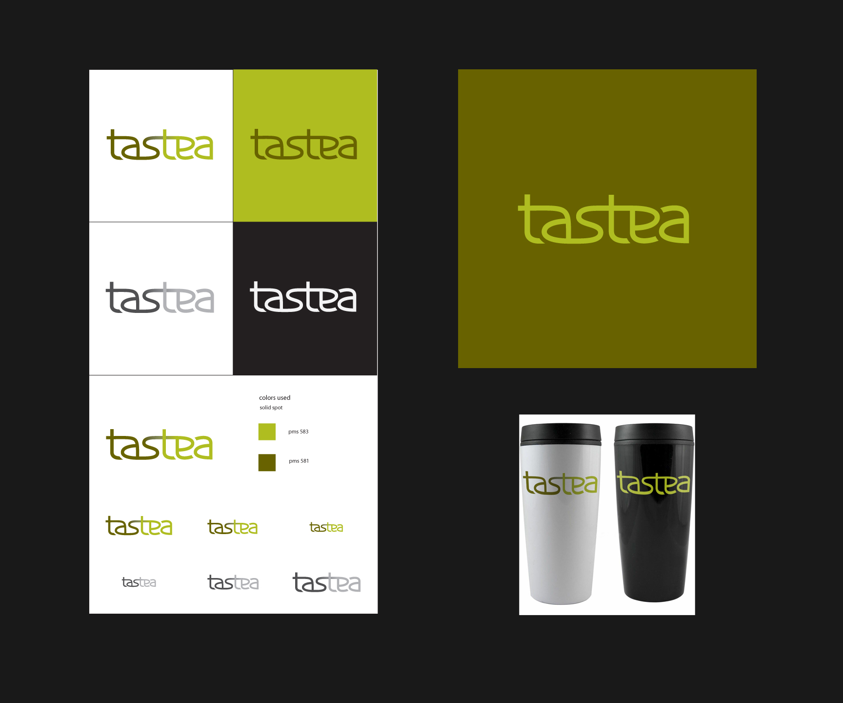 A full brand identity for an imagined tea business. Includes earthy tones and a contemporary custom sans serif logotype to attract a younger audience. (2012) 