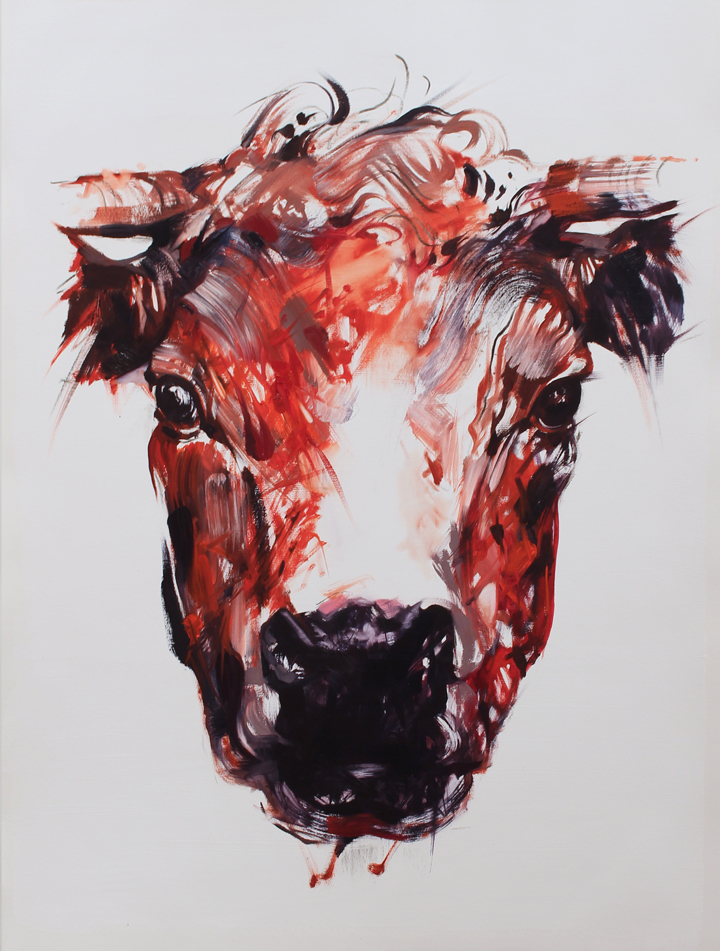  Which&nbsp;One Doesn't Belong (Bovine). 2015. Oil. 30"x22" 