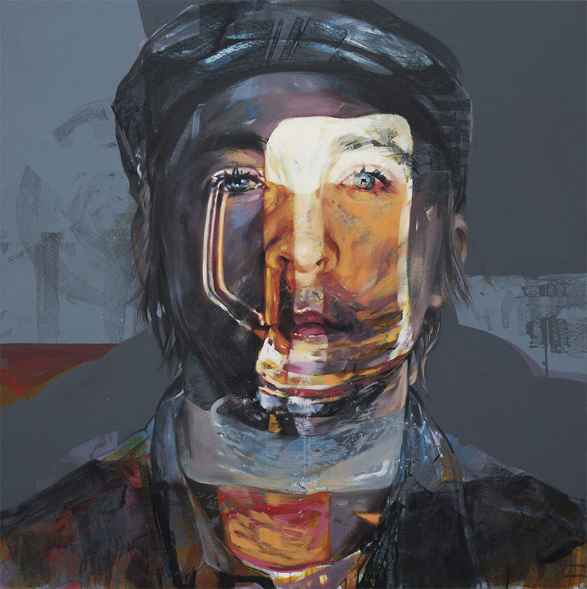 Phantom Froth. 2016. Oil and acrylic on panel. 47" x 47"