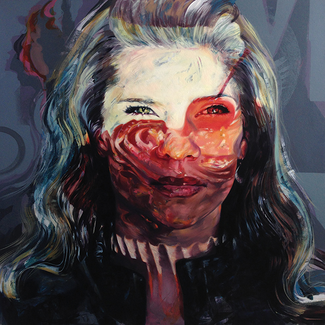 Phantom Frost. 2016. Oil and acrylic on panel. 47"x 47"