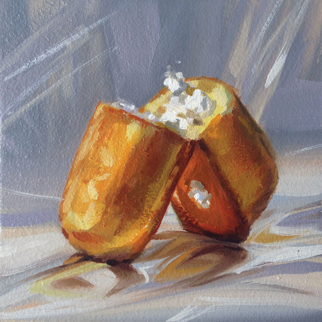  Vending Twinkie. 2016. Oil on Panel. 6 x 6” 