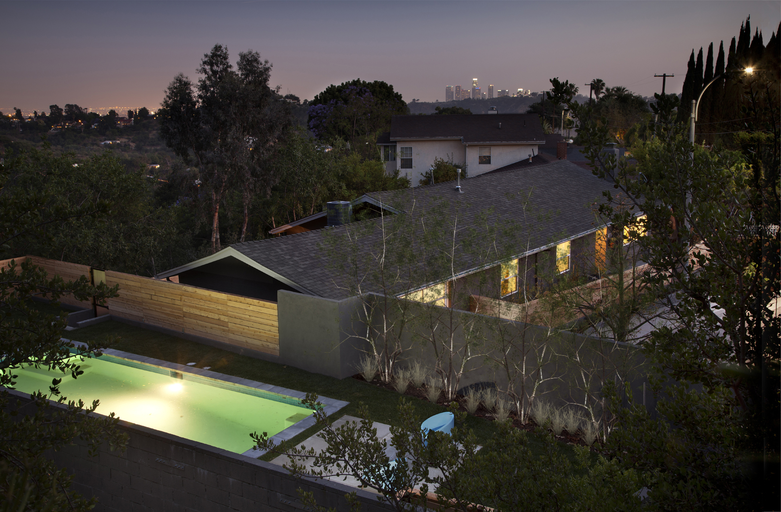 BACKYARD AND SWIMMING POOL
