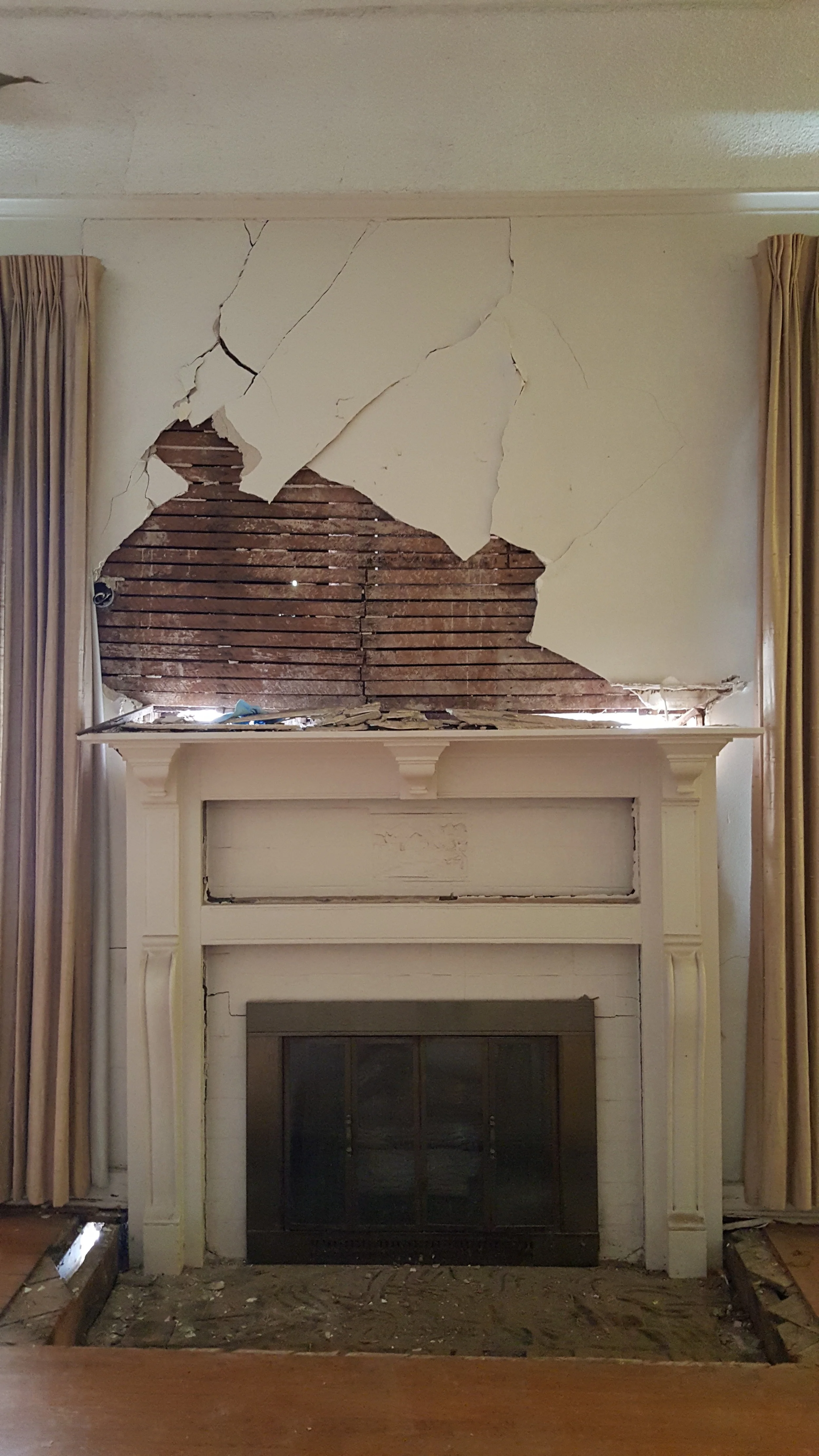 FIREPLACE DAMAGE