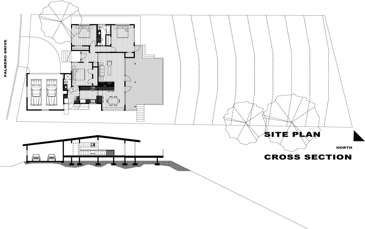 SITE PLAN - CROSS SECTION