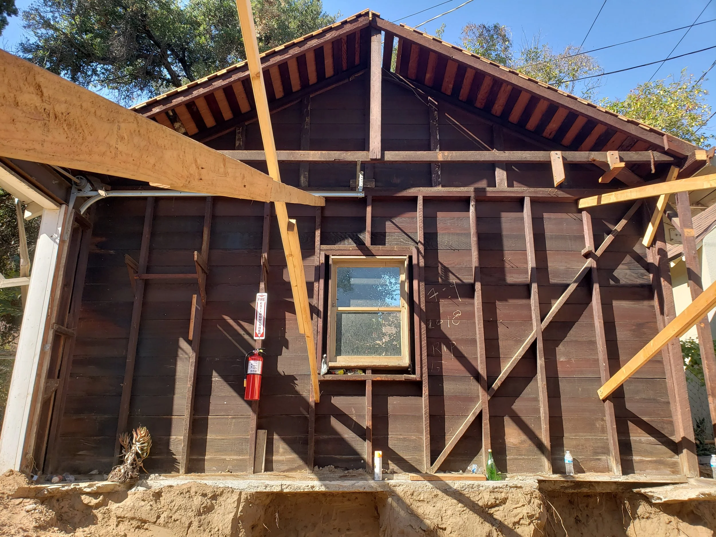 CONSTRUCTION PHOTO - GARAGE DEMOLITION