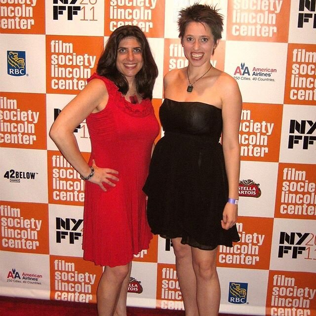 An old picture of me and @hilaryeschwartz from the #redcarpet in #nyc at @thenyff when we interviewed #steviewonder of all people! HIlary is a hilarious comic - I am a fan and we are dear old friends. She is my guest tomorrow on The Athena Reich Vari