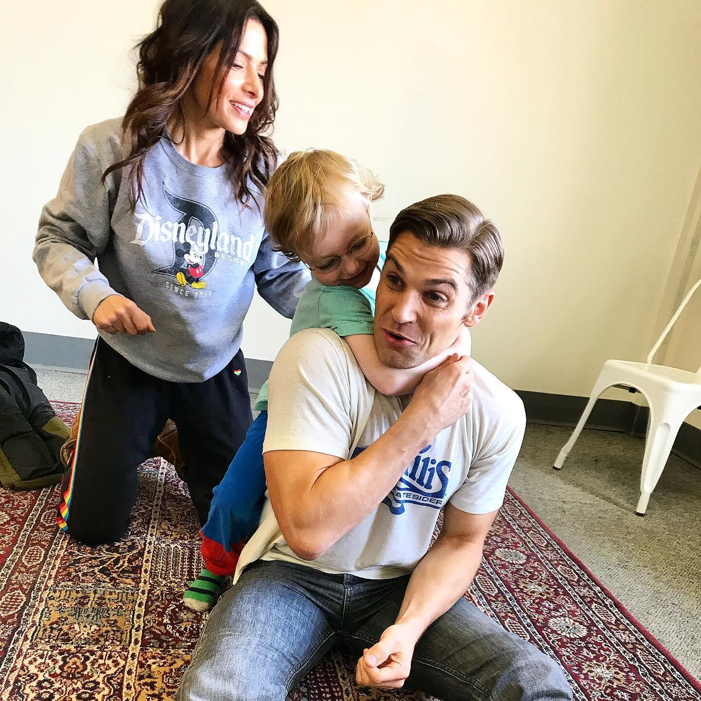 First day on set was rehearsal for @phoenix.reich &hellip; and @sarahshahi and @realmikevogel knew exactly how to break the ice and bond with my very young son. It&rsquo;s perfect they are both parents themselves and knew how to connect with a kid wh