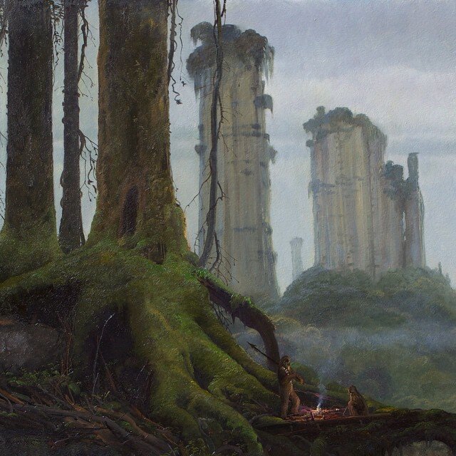 May the Fourth Be With You... Kashyyyk by @mmorgancoleman for George #colemanart #colemanstudios #starwarsvisions #starwars #maythe4thbewithyou