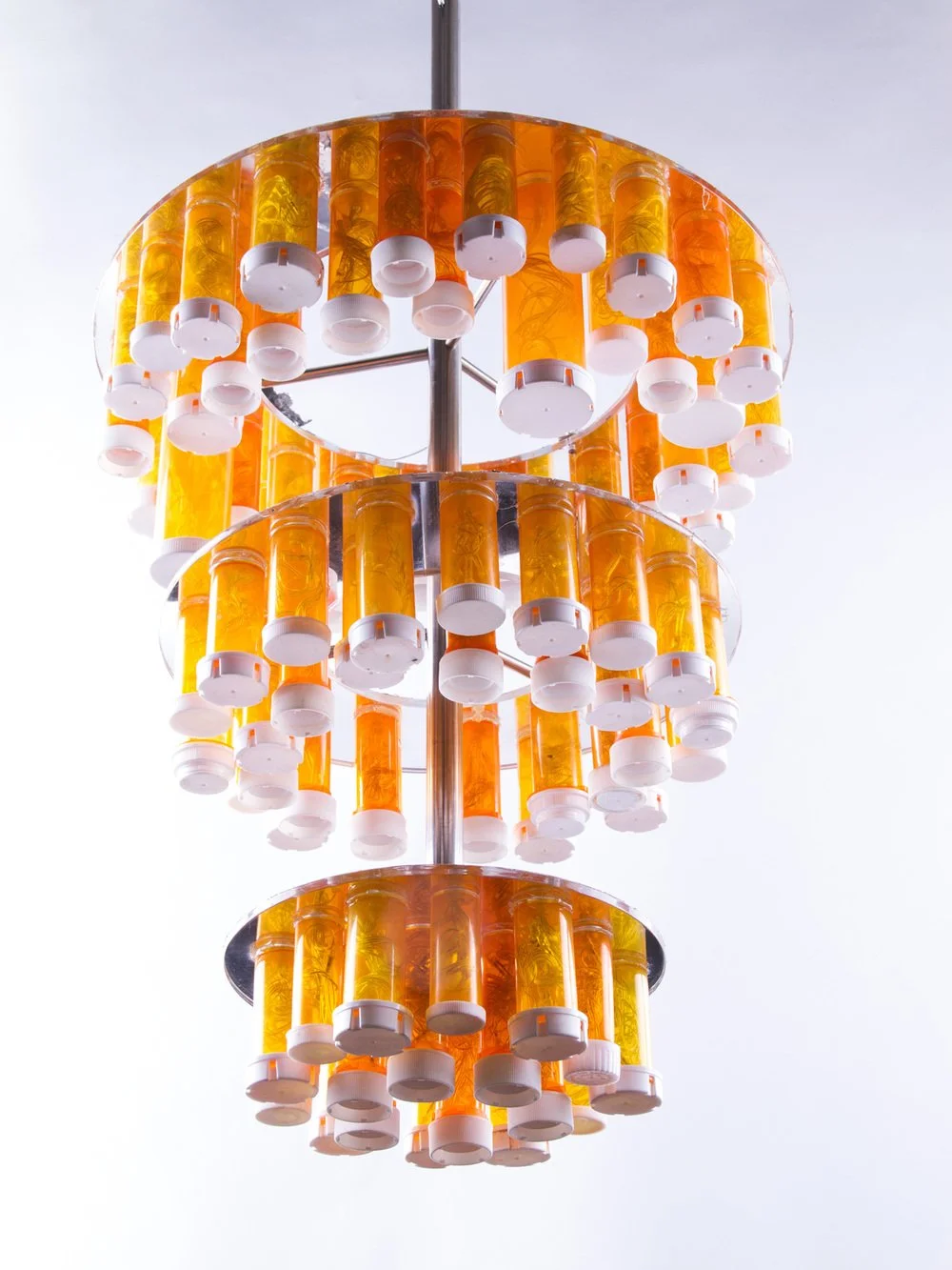 Pill Bottle Chandelier