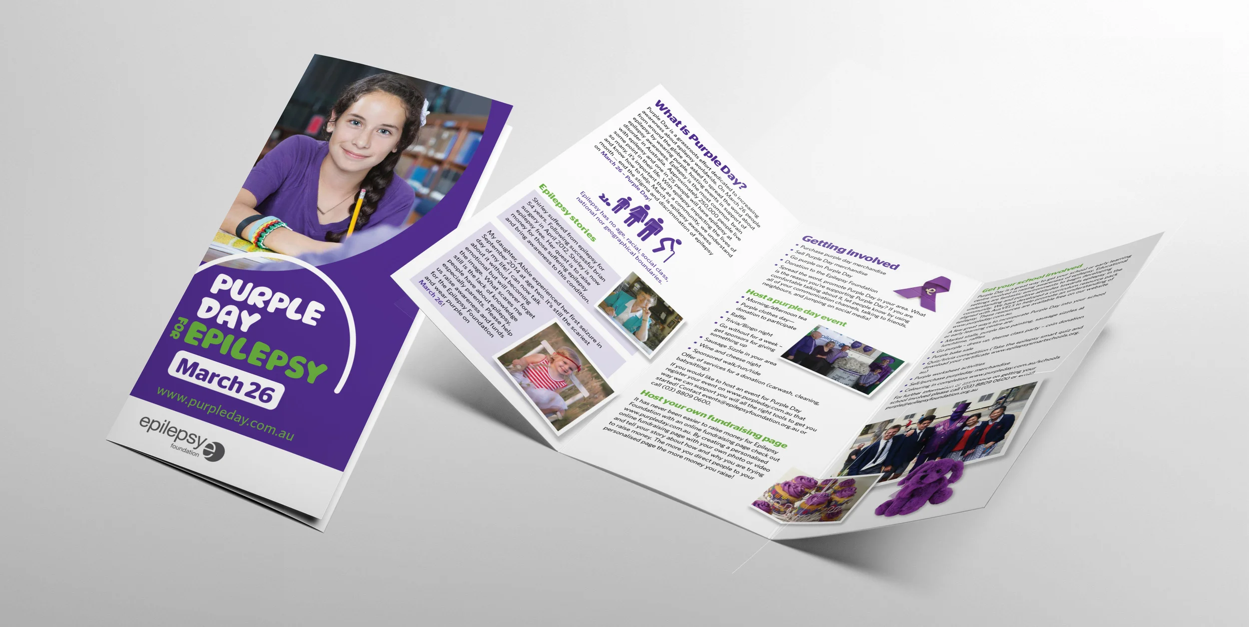Epilepsy Foundation of Victoria Purple Day support brochure