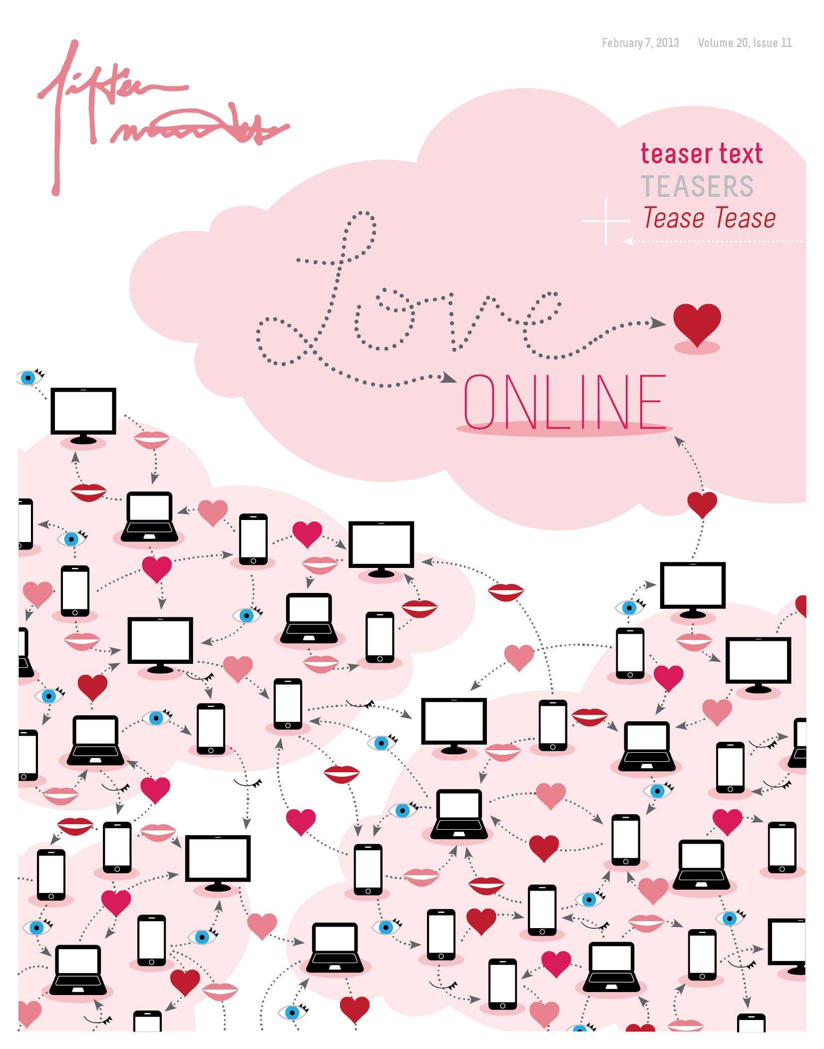 Fifteen Minutes Magazine Love Online Cover