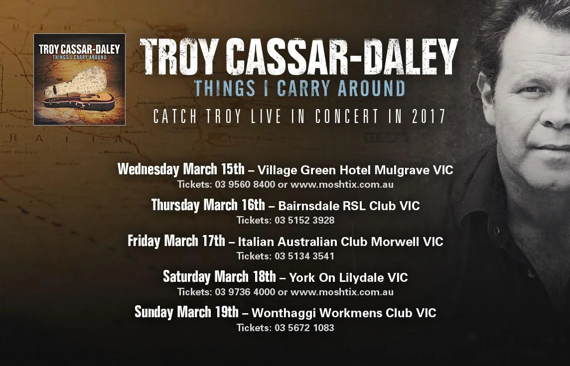 Bairnsdale RSL Club Vic w/Troy Cassar-Daley
