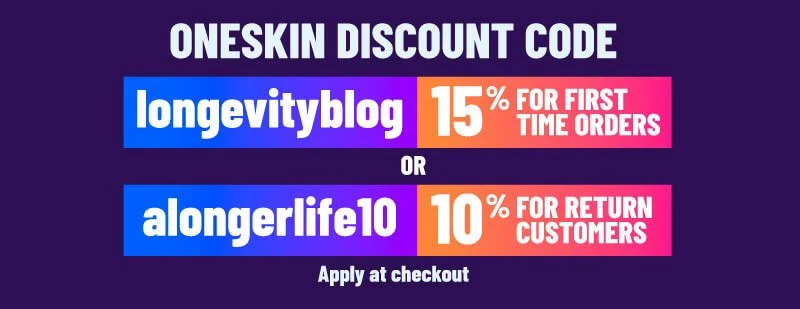 oneskin discount code for 10 to 15 percent off orders with oneskin online