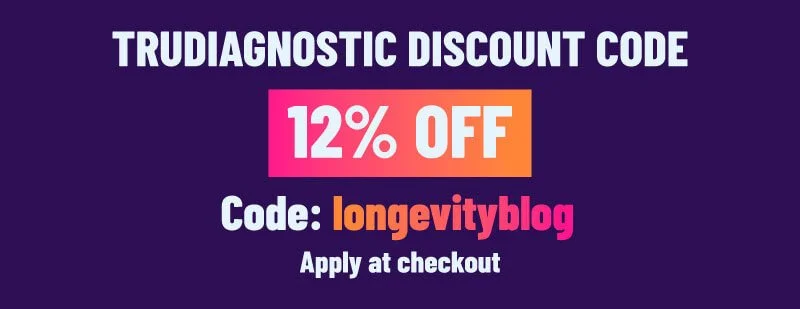 Trudiagnostic review  discount code for 12% off with A Longer Life readers with discount code 'longevityblog'