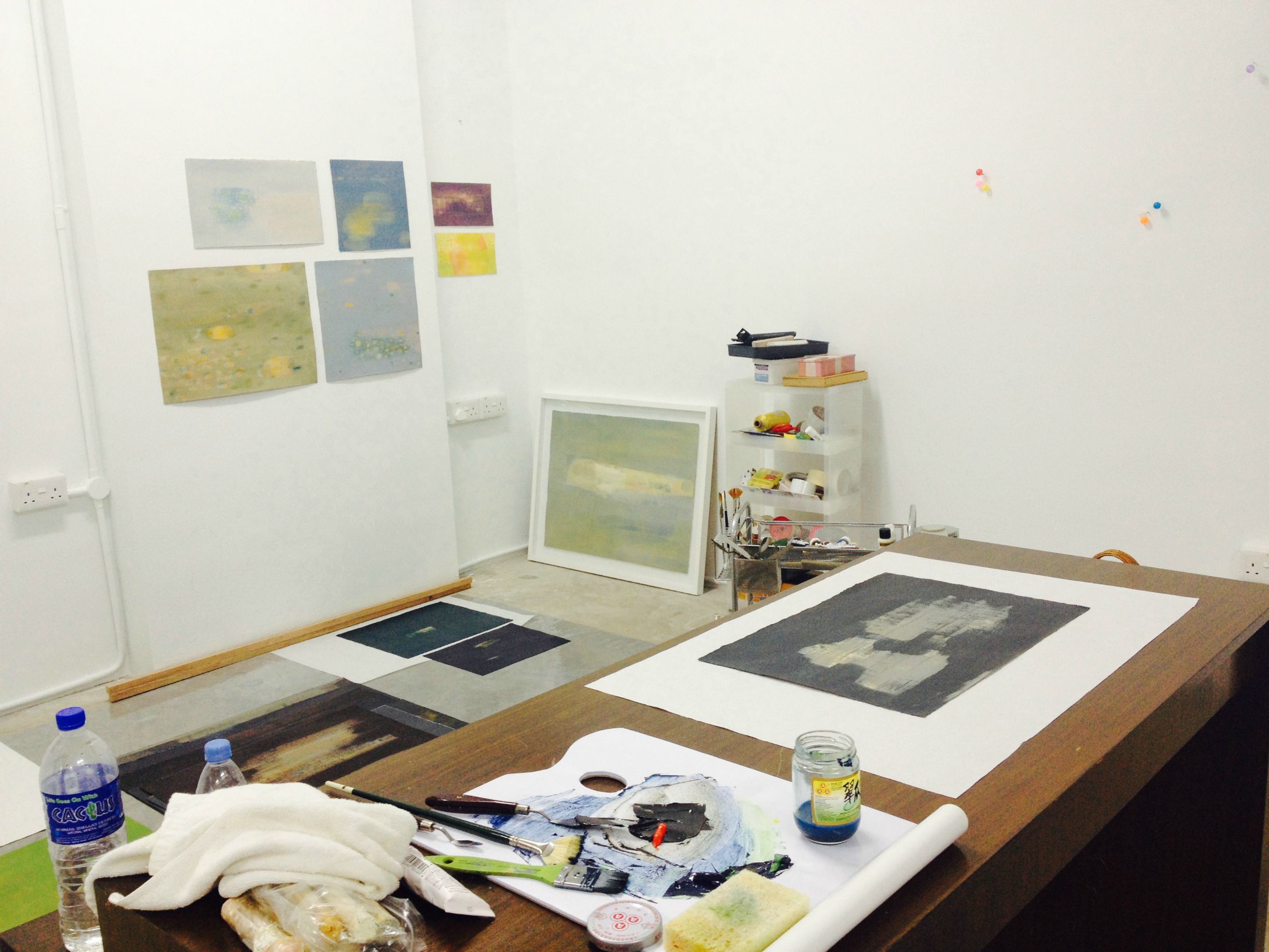 The artist’s studio at Ubi Avenue.