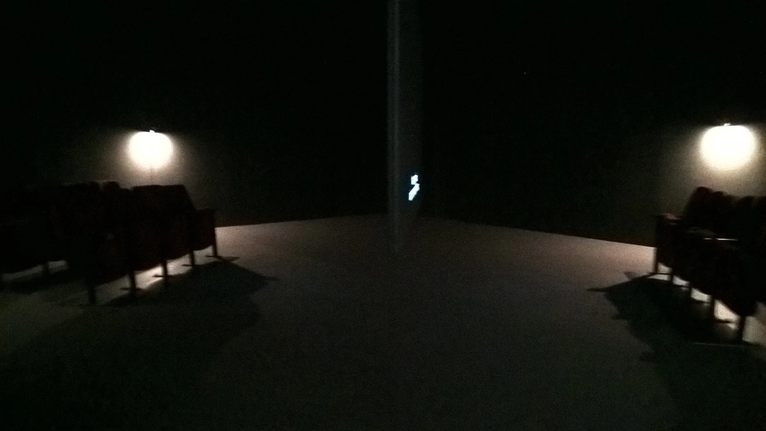 SUSAN HILLER, The Last Silent Movie, 2007-8. Two-channel video installation, black-and-white, sound 20 min., overall dimensions variable Athens Conservatoire (Odeion)