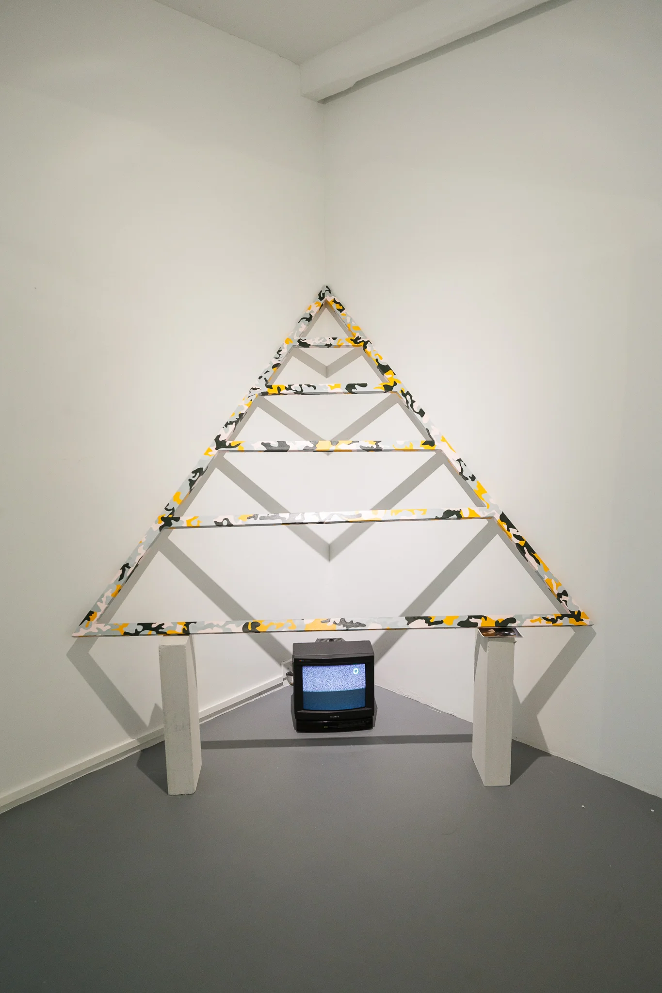 Denise Yap, Sculpture, 2018, Acrylic on wooden frame, photograph, 196 x 175 cm