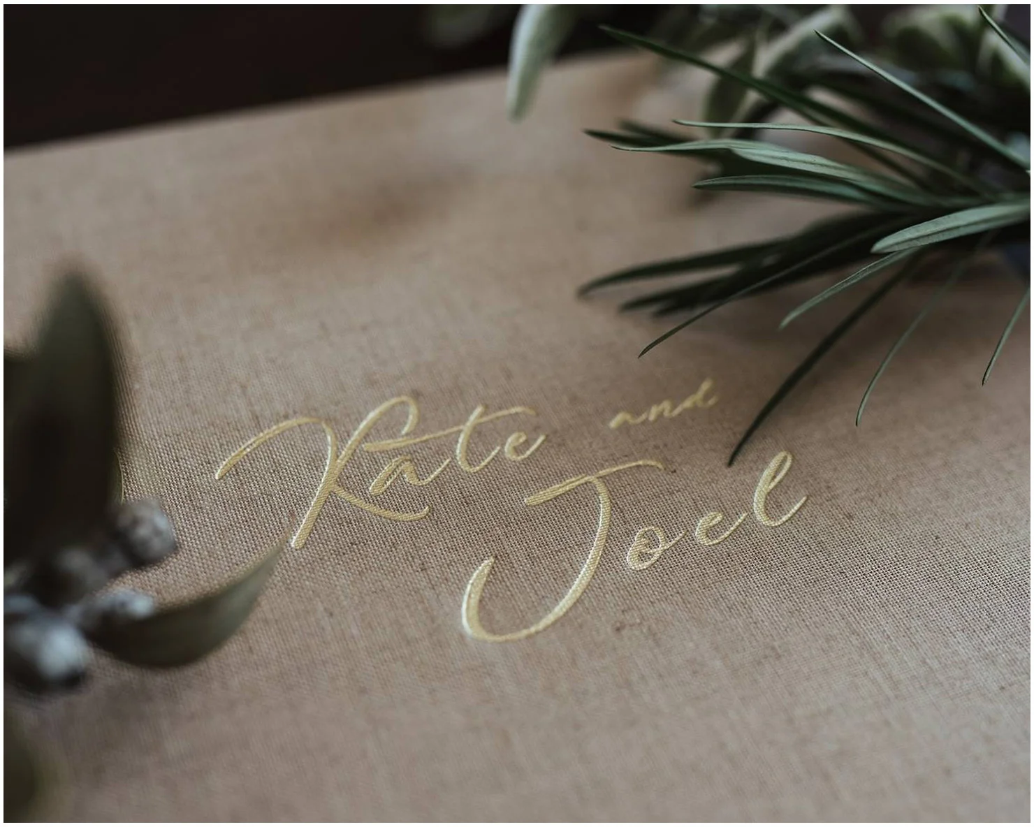Asahi Linen Blend with Gold Deboss