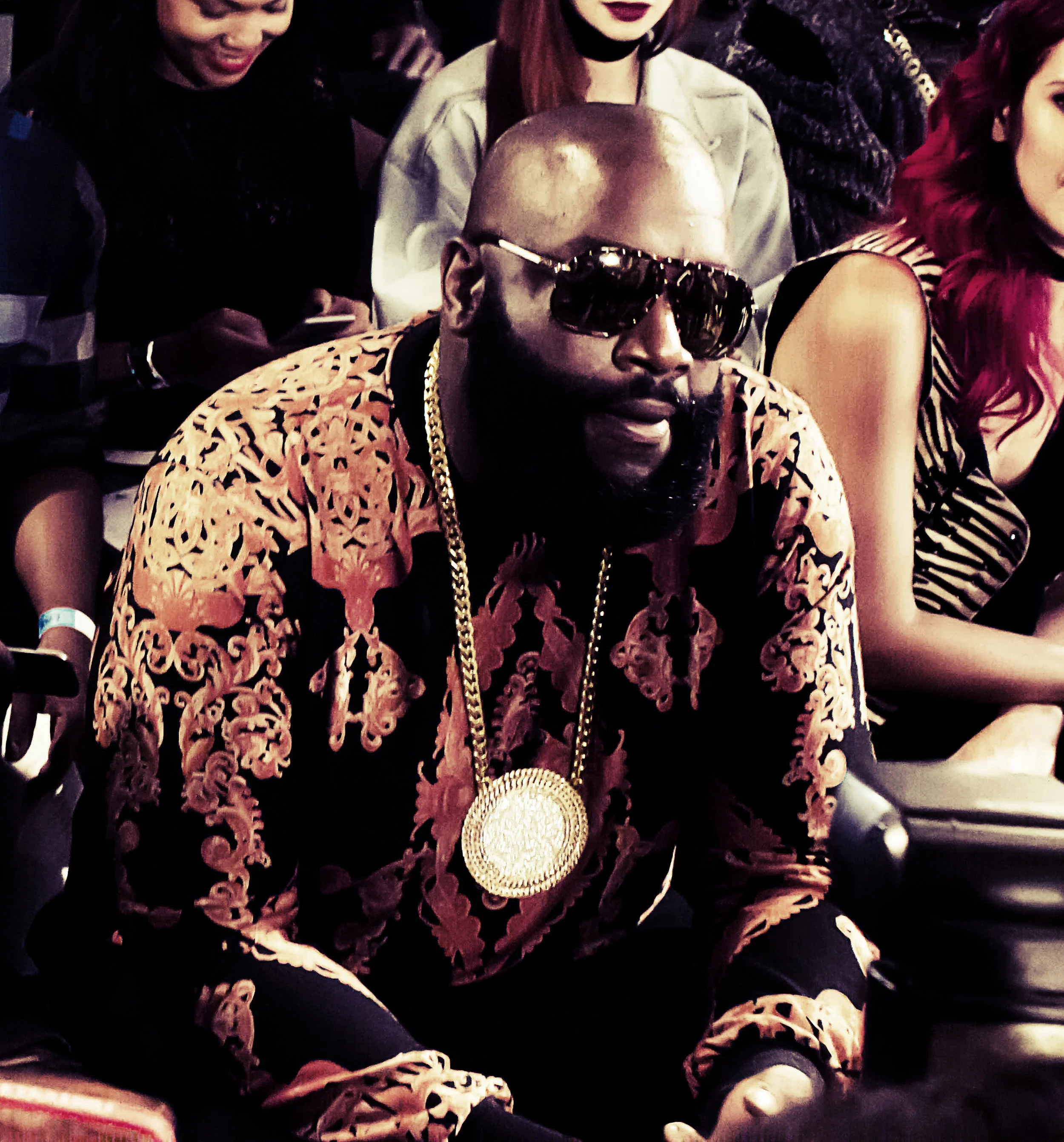 Rick Ross at the Pyer Moss Show