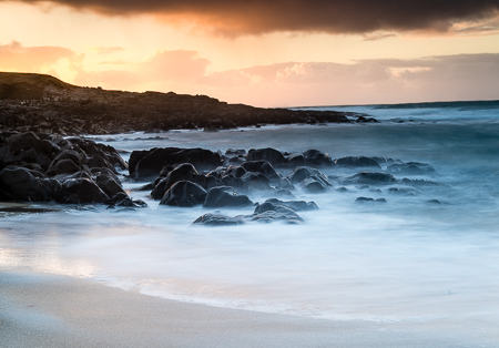 Harris, sunset beach