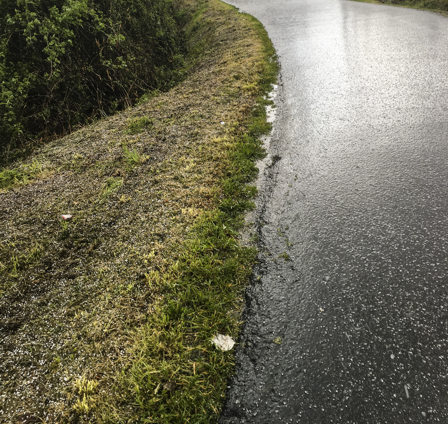 Hailstorm beginning....