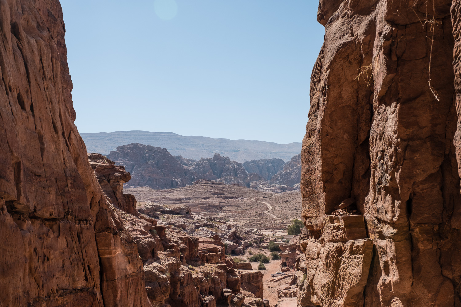 The climb up to the Monastery
