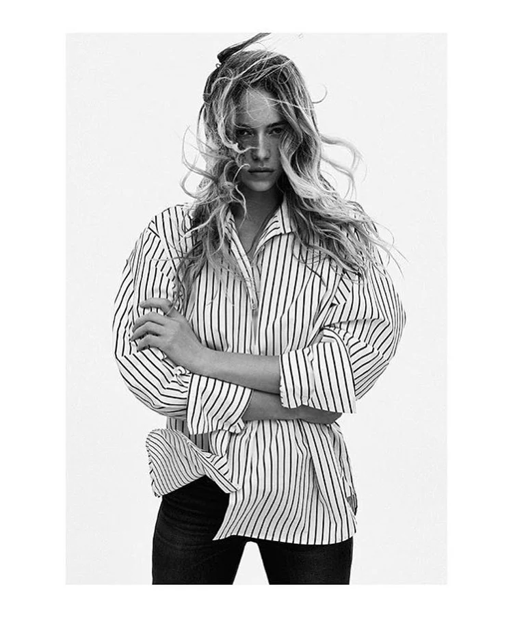 hannah ferguson for FRAME DENIM