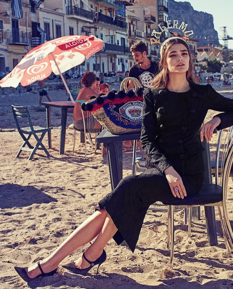 alexandra micu for VOGUE MEXICO Dolce & Gabbana couture