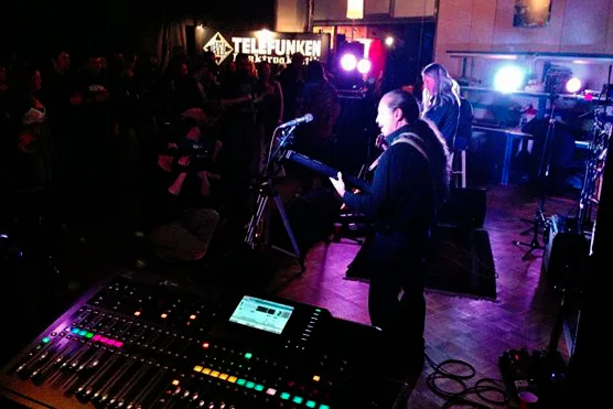filming at Telefunken. photo by Monique Poulin