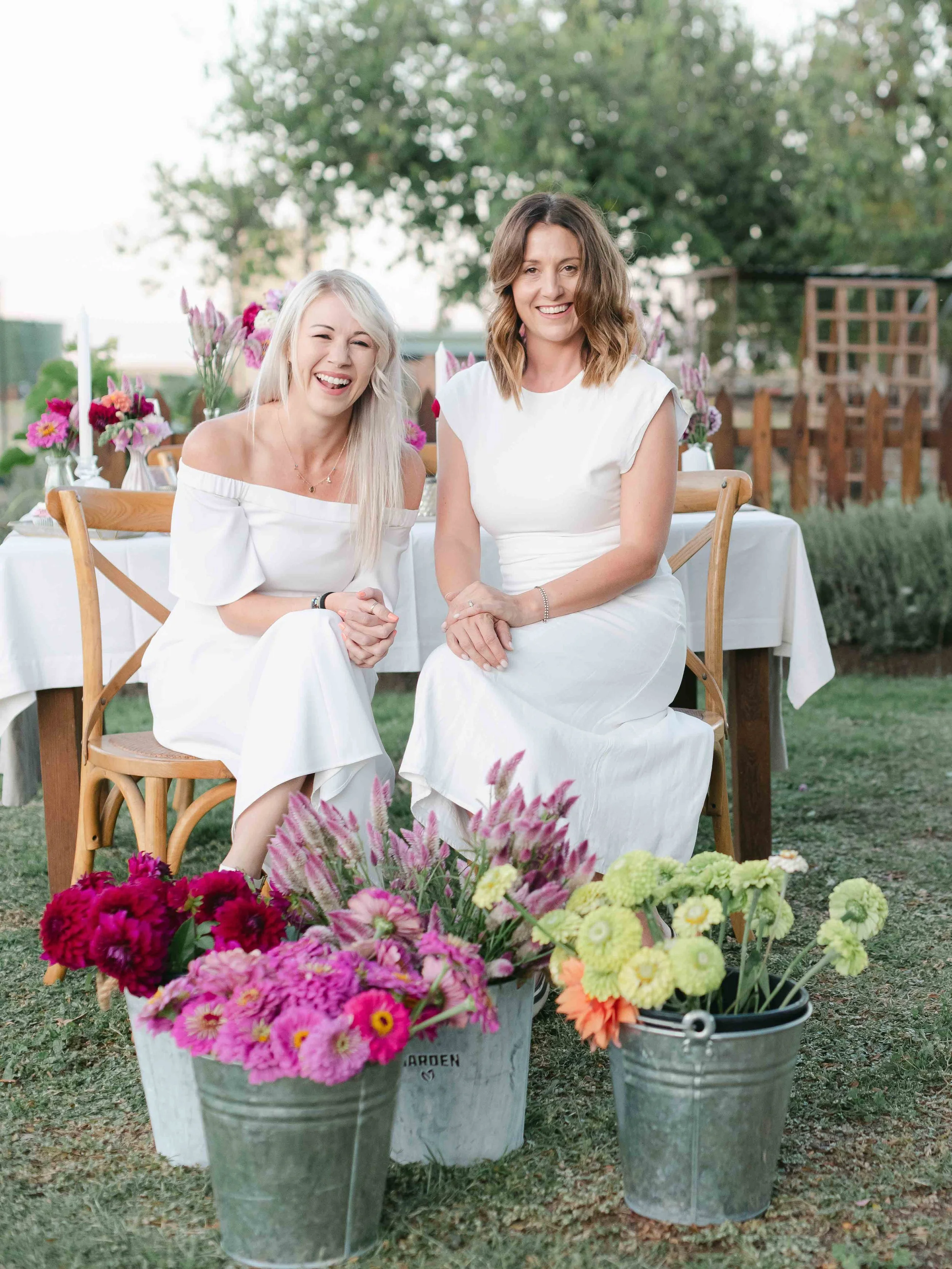Sunset Harvest table for Florists