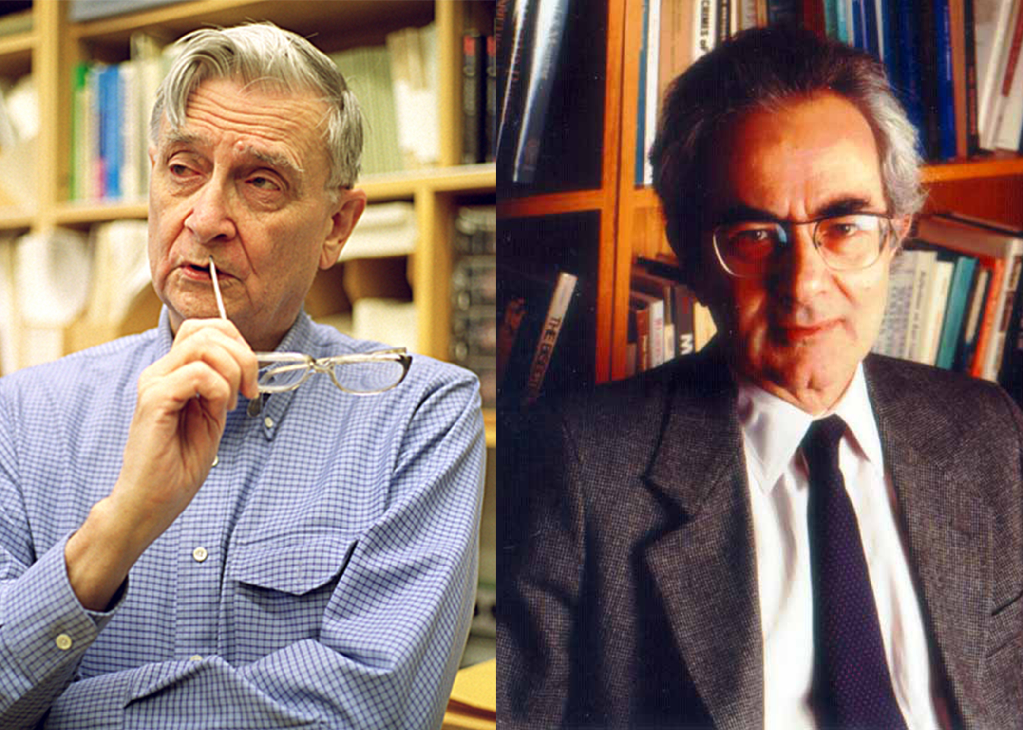Edward O. Wilson, left. Thomas Nagel, right.