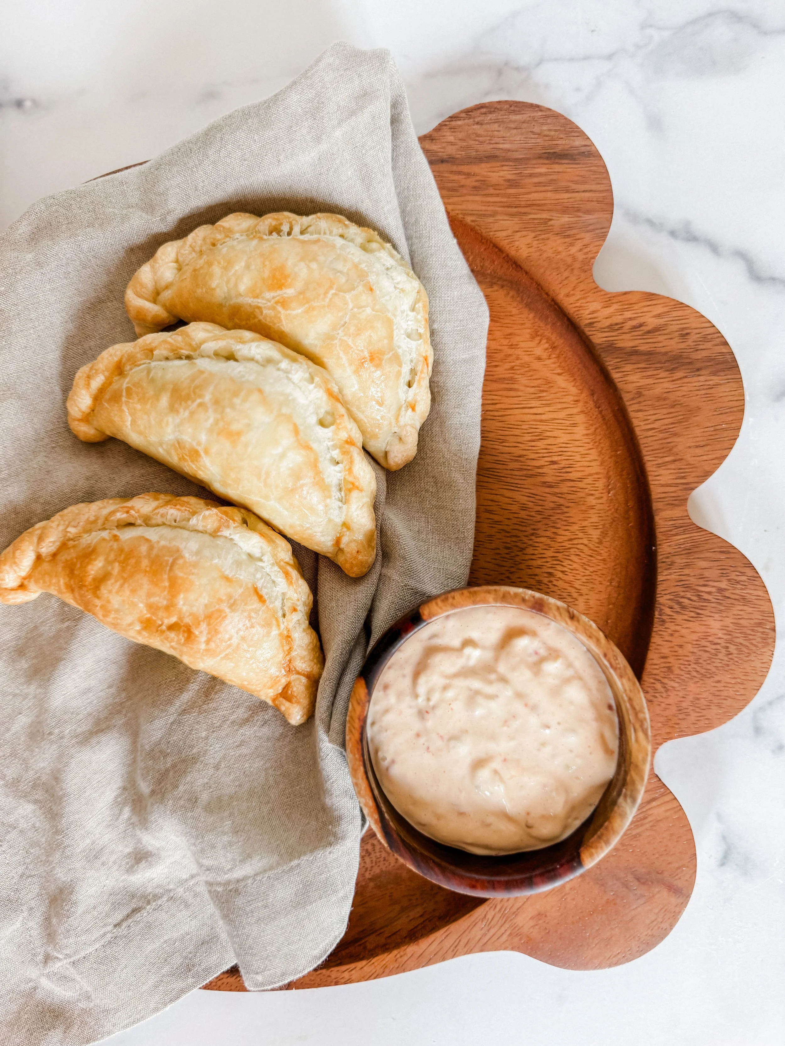 Empanadas on Flax Linen.JPG
