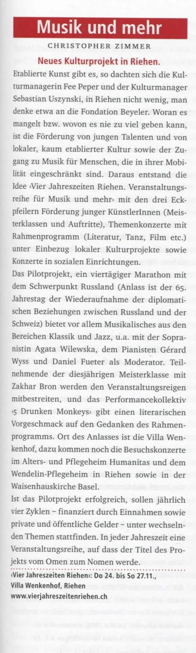Programmzeitung November 2011
