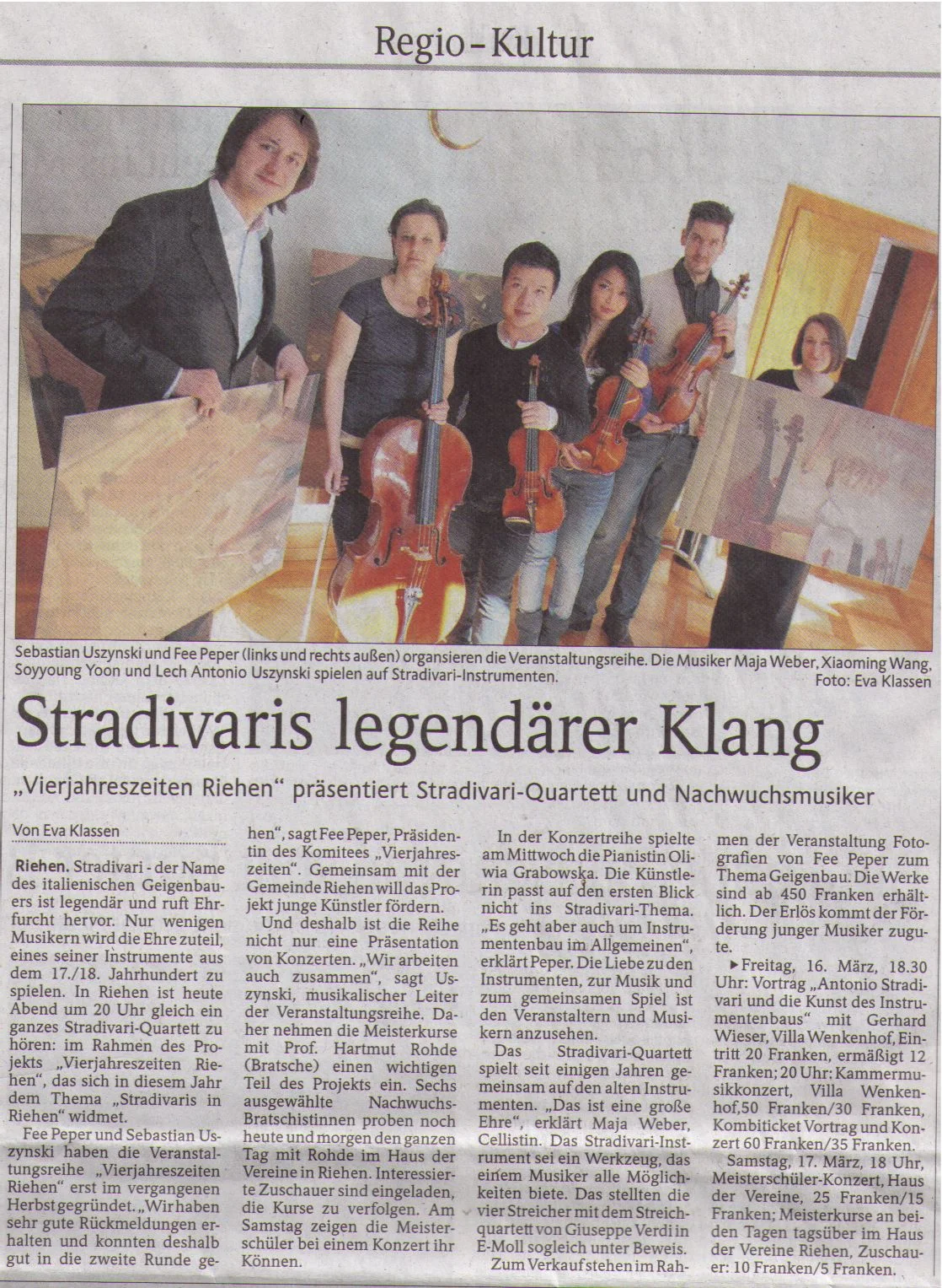 Die Oberbadische 16.3.2012