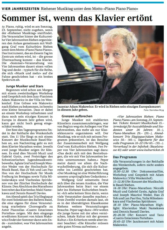 Riehener Zeitung 14.9.2012