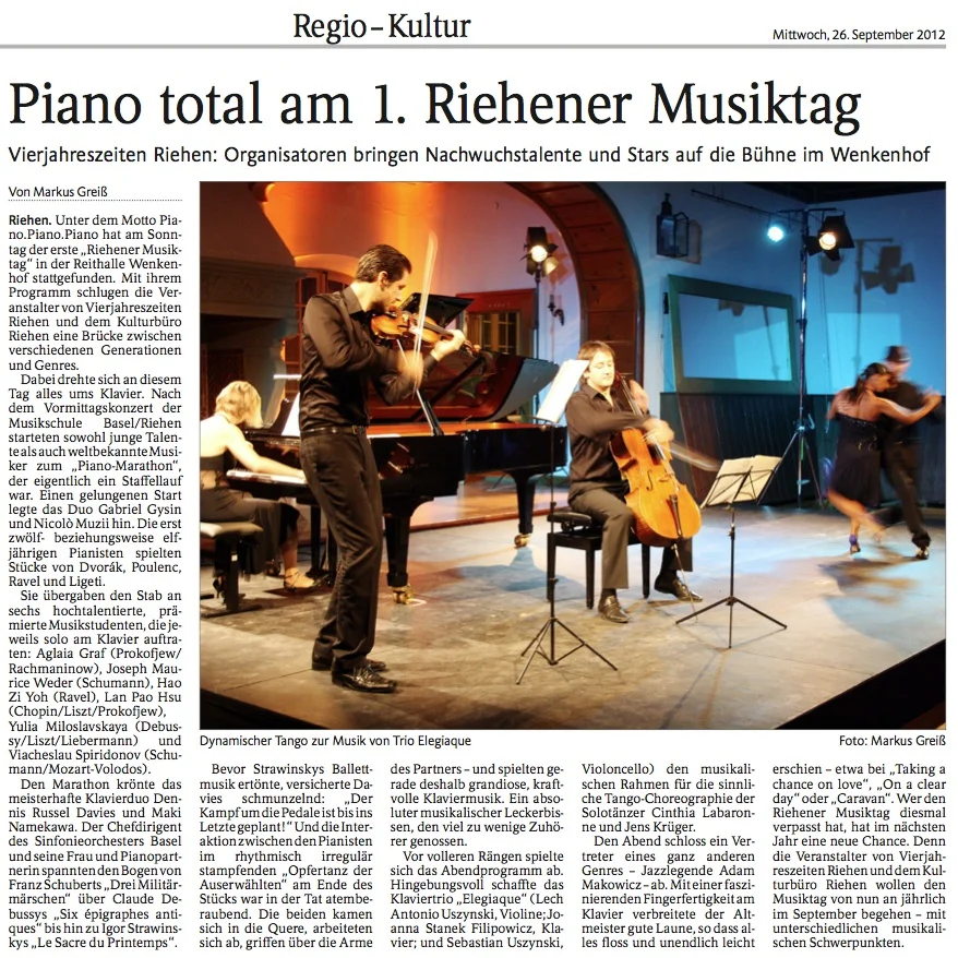 Die Oberbadische 26.9.2012