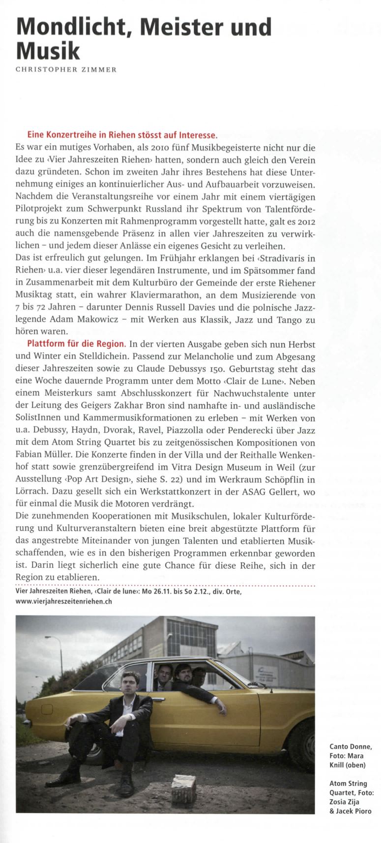 Programmzeitung November 2012