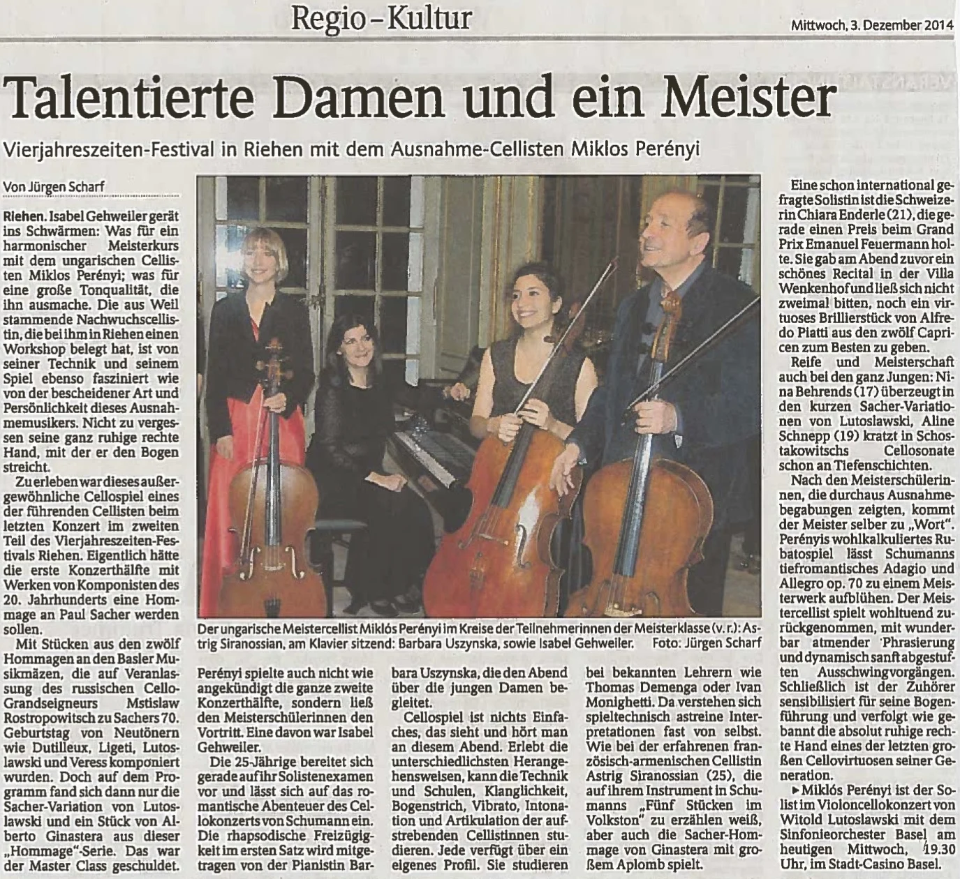 Die Oberbadische 3.12.2014
