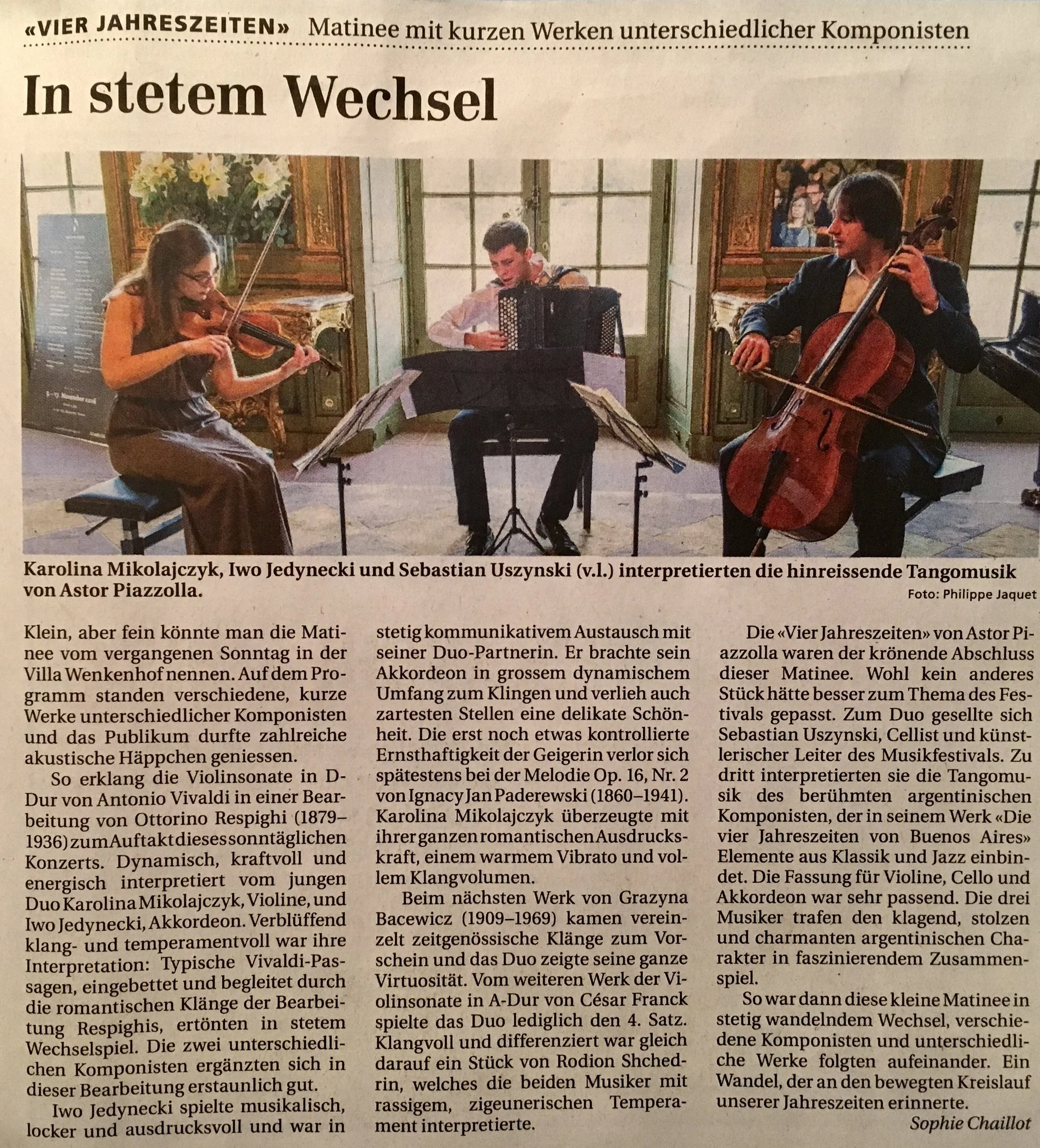 Riehener Zeitung 18.11.2016