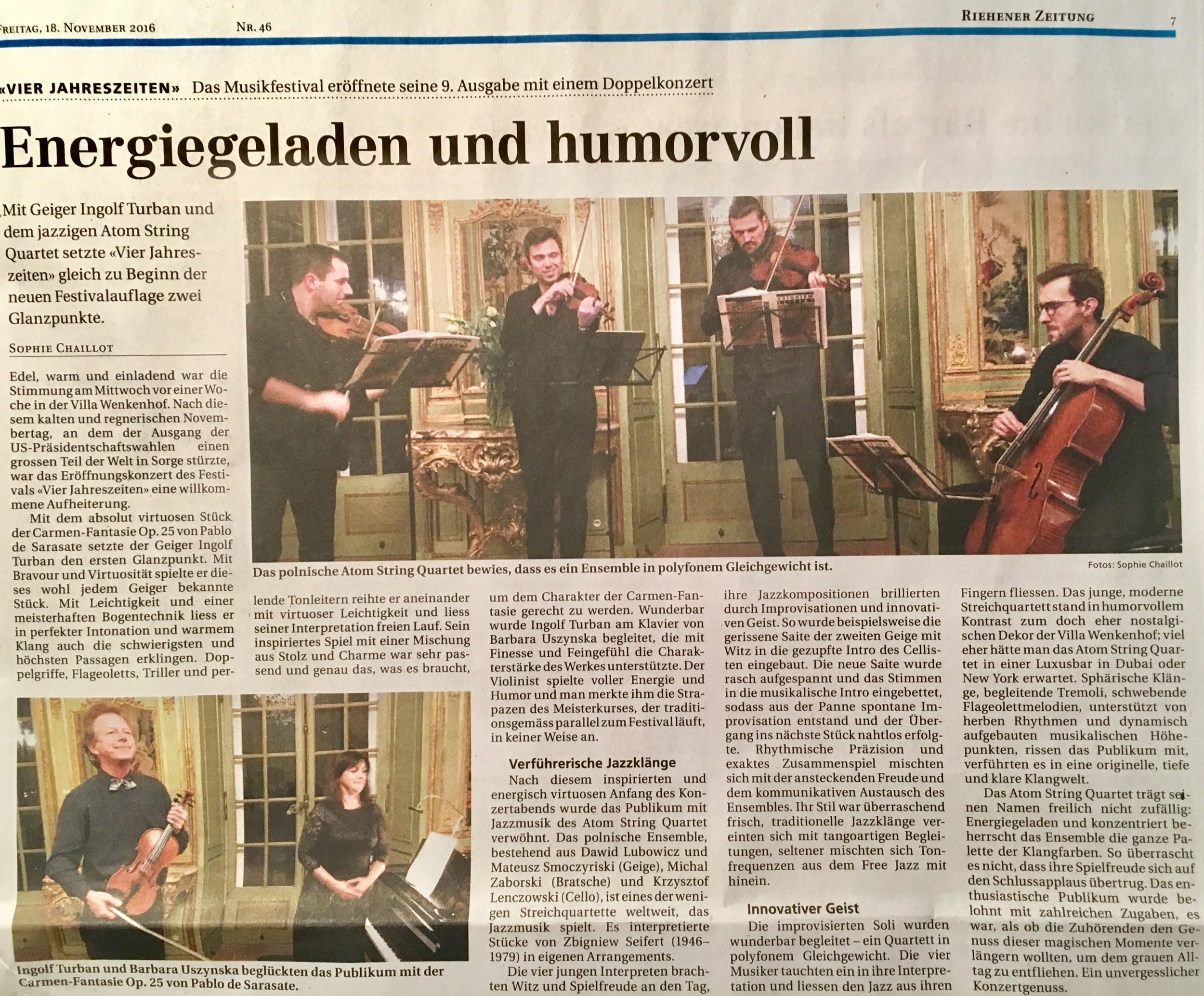 Riehener Zeitung 18.11.2016