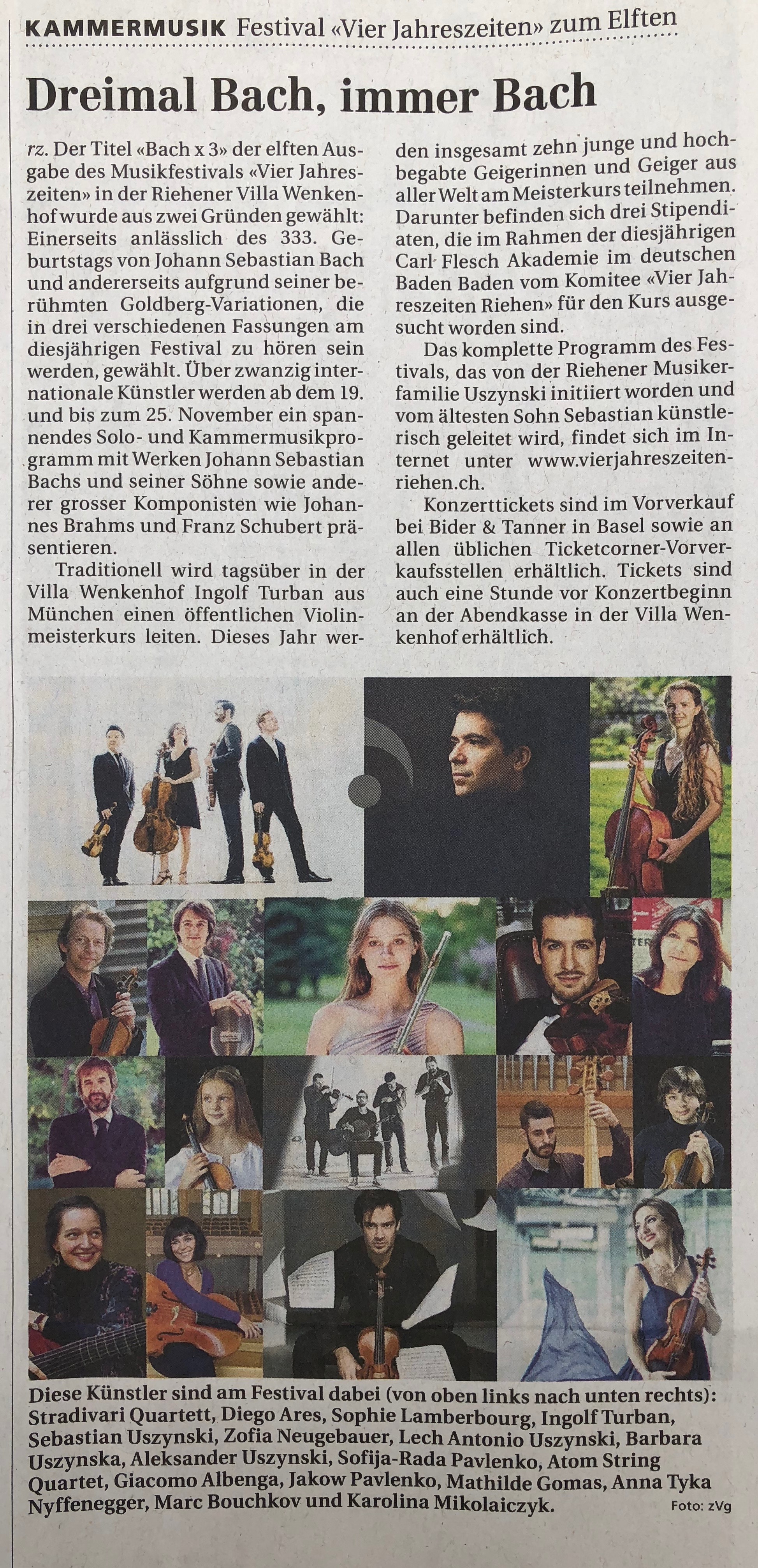 Riehener Zeitung 9.11.2018