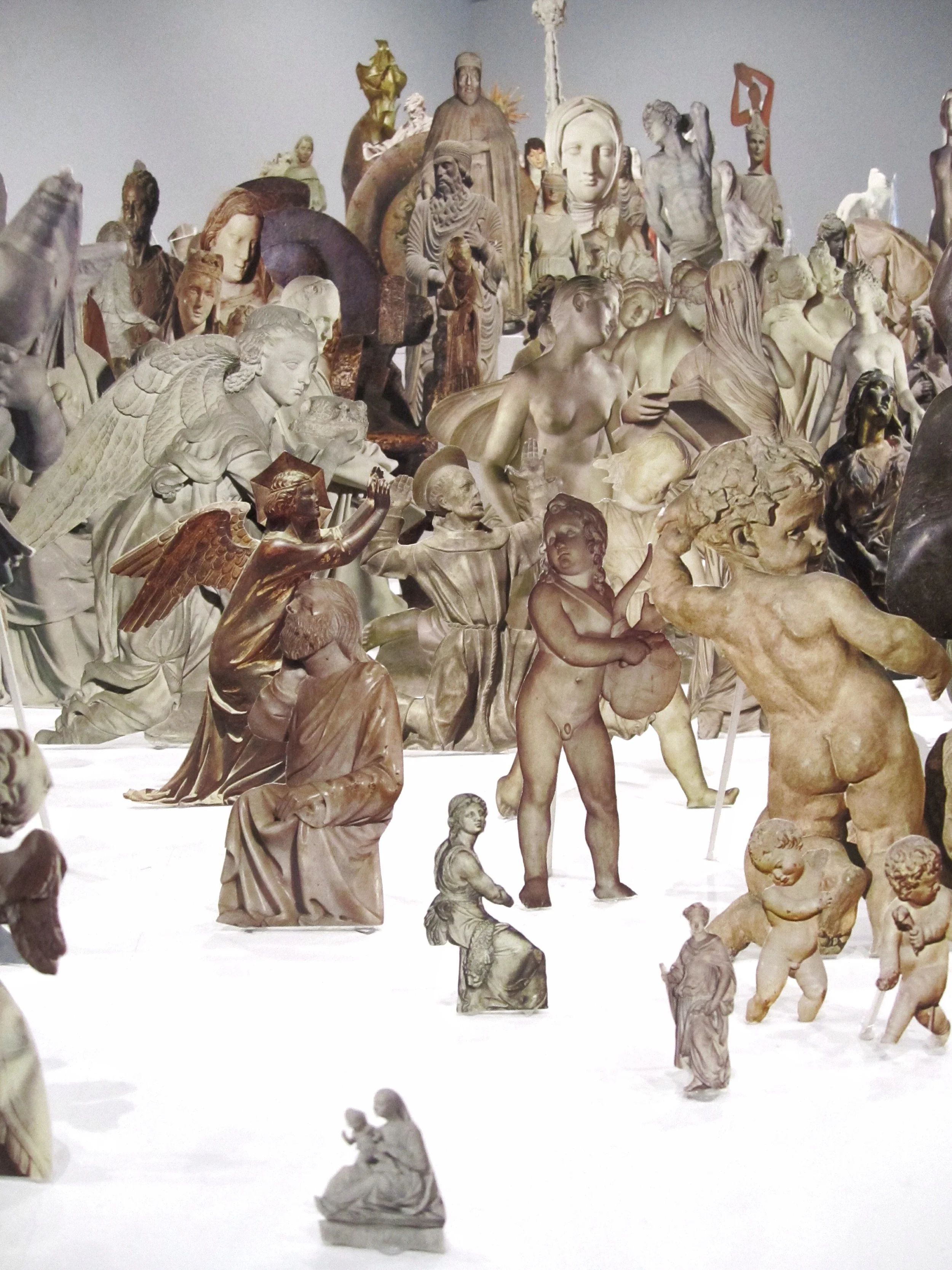 Geoffrey Farmer, from Boneyard , 2013, Paper, wood, and metal.