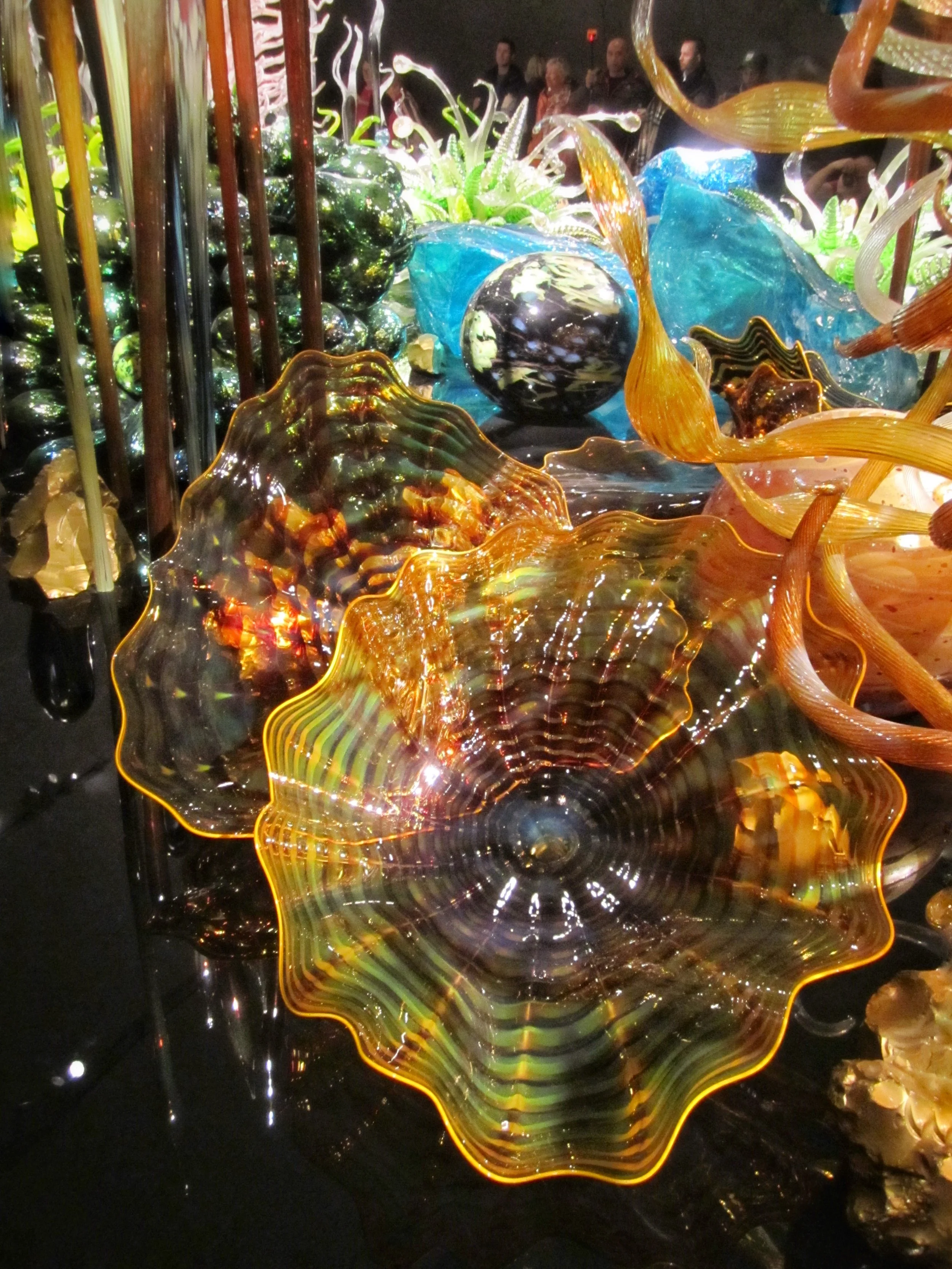 Detail from Chihuly's Laguna Torcello installation at the ROM