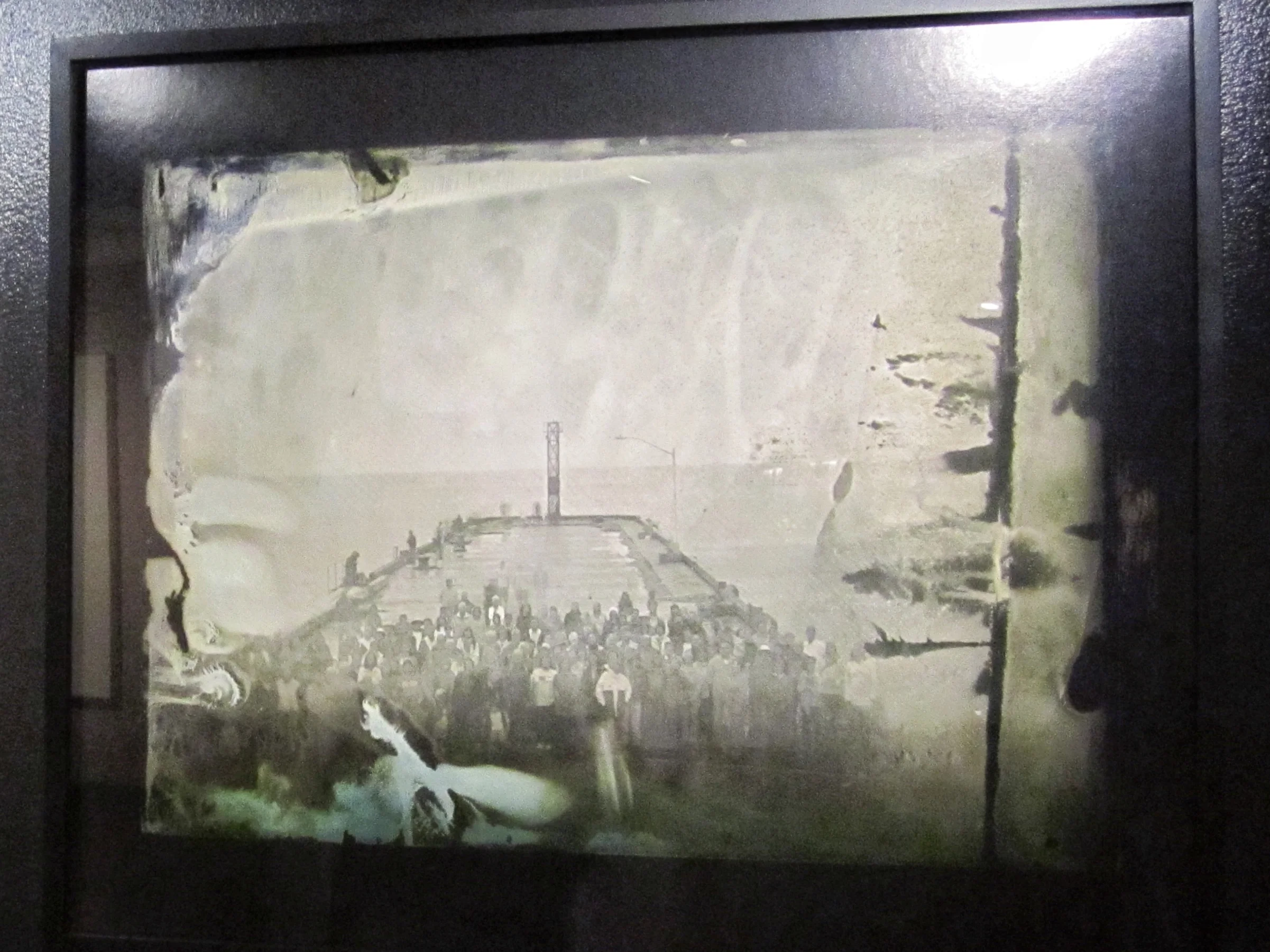 Maryse Goudreau, Demonstration in Memory of the Wharves (2) , Ink-jet print, 2011.